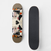 Tattoo Skull Acht Ball Old School Skateboard (Voorkant)