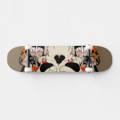 Tattoo Skull Acht Ball Old School Skateboard (Horizontaal)