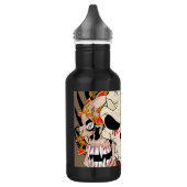 Tattoo Skull Eight Ball Flame 32 oz. Waterfles (Links)