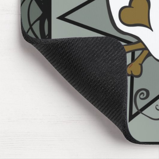 Tattoo Skull Mousepad Muismat (Hoek)