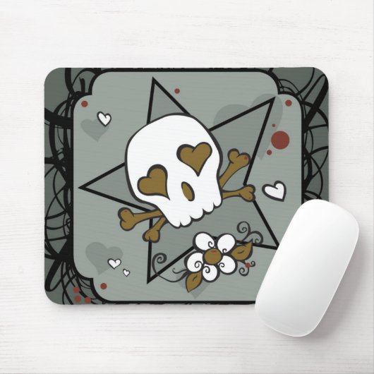 Tattoo Skull Mousepad Muismat (Met muis)