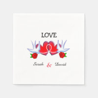 Tattoo slik harten en Rozen ontwerp