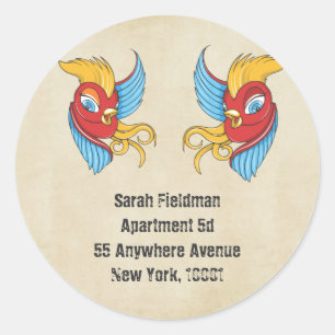  Tattoo Slik Naam Adres Label sticker