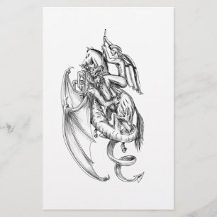 Tattoo St. George Slay Dragon