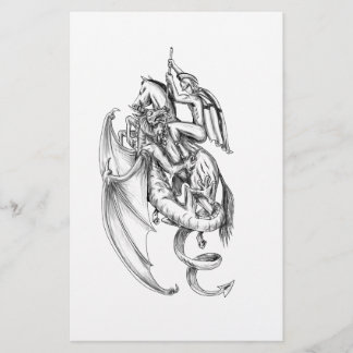 Tattoo St. George Slay Dragon