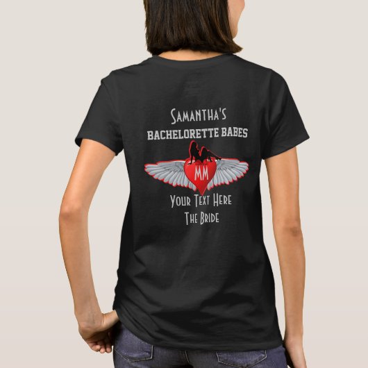 Tattoo stijl bachelorette t-shirt (Achterkant)