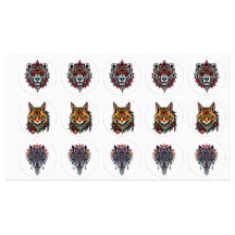 Tattoo stijl dierlijke Stickers