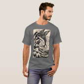 Tattoo-stijl Flying Fish T-shirt (Voorkant volledig)