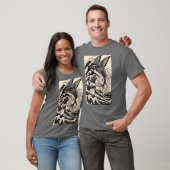 Tattoo-stijl Flying Fish T-shirt (Unisex)