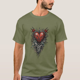  Tattoo-stijl: Heart of Thorns T-shirt