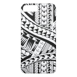 Tattoo stijl hoesje met Samoan geïnspireerde patr