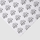 Tattoo Stijl Klasse van 2025 Afstuderen Tissuepapier (Detail)