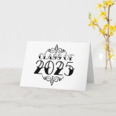 Tattoo Stijl Klasse van 2025 Kaart (Gele Bloem)