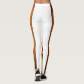 Tattoo stijl roos kompas mooie evoking spirit leggings (Achterkant)