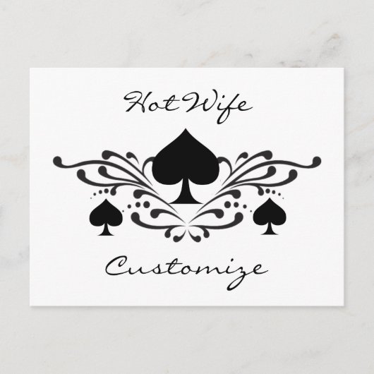 Tattoo-stijl Scroll Black Spades Thunder_Cove Briefkaart (Voorkant)