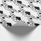 Tattoo-stijl Scroll Black Spades Thunder_Cove Cadeaupapier (Hoek)