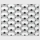 Tattoo-stijl Scroll Black Spades Thunder_Cove Cadeaupapier (Vlak)