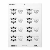 Tattoo-stijl Scroll Black Spades Thunder_Cove Etiket (Full Sheet)