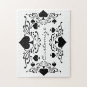 Tattoo-stijl Scroll Black Spades Thunder_Cove Legpuzzel (Verticaal)
