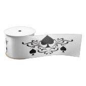 Tattoo-stijl Scroll Black Spades Thunder_Cove Satijnen Lint (Spoel)
