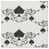 Tattoo-stijl Scroll Black Spades Thunder_Cove Stof (Close Up)