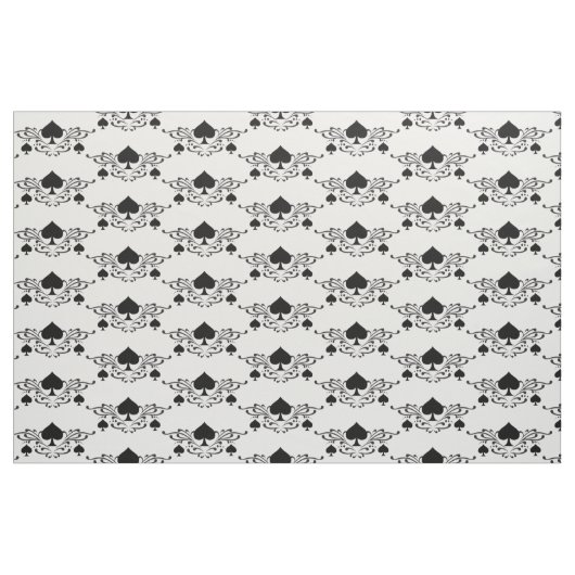Tattoo-stijl Scroll Black Spades Thunder_Cove Stof (Fat Quarter)