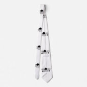 Tattoo-stijl Scroll Black Spades Thunder_Cove Stropdas (Achterkant)