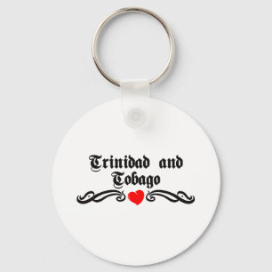 Tattoo-stijl Trinidad en Tobago Sleutelhanger