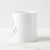 Tattoo stijlanker grote koffiekop (Voorkant)