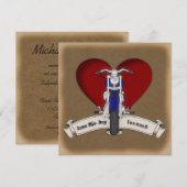 Tattoo Stijlmotor en uitnodiging voor hedendaagse  (Voorkant / Achterkant)