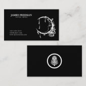 Tattoo Studio Dark Tattooing Logo artiest Visitekaartje (Voorkant / Achterkant)