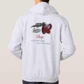 Tattoo Studio - Kreukgegoten overhemd Hoodie (Achterkant)