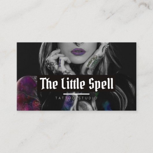 Tattoo Studio/Tattoo artiest Visitekaartje (Voorkant)
