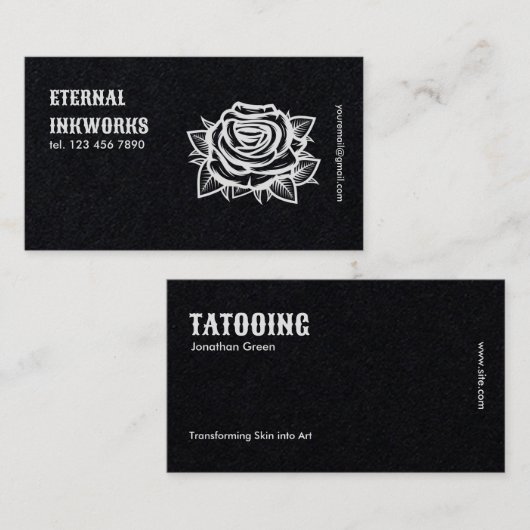 Tattoo Studio Visitekaartje (Voorkant / Achterkant)