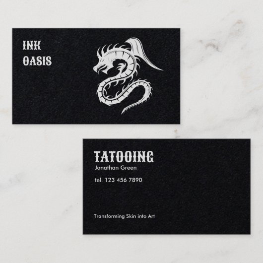 Tattoo Studio Visitekaartje (Voorkant / Achterkant)