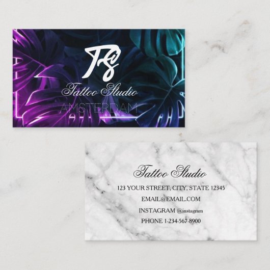 Tattoo Studio Visitekaartje (Voorkant / Achterkant)