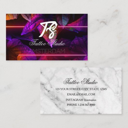 Tattoo Studio Visitekaartje (Voorkant / Achterkant)