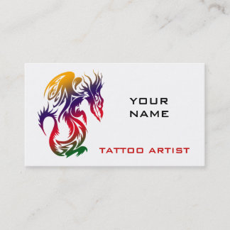 Tattoo Studio Visitekaartjes Dragon