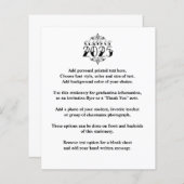 Tattoo Style Class of 2025 Afstuderen Aankondiging (Voorkant / Achterkant)