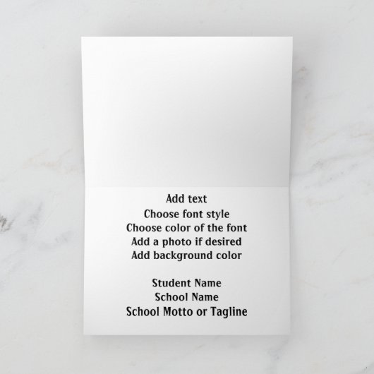 Tattoo Style Class van 2026 Afstuderen Kaart (Binnen)