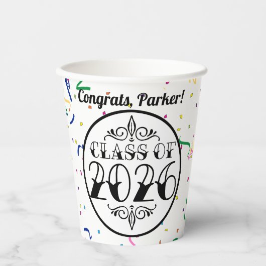 Tattoo Style Class van 2026 Afstuderen Papieren Bekers (Voorkant)