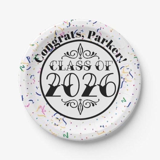 Tattoo Style Class van 2026 Afstuderen Papieren Bordje (Voorkant)