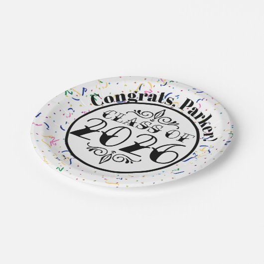 Tattoo Style Class van 2026 Afstuderen Papieren Bordje (Gekanteld)