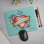Tattoo Style Heart Feminist op Aqua Muismat<br><div class="desc">Tattoo Style Heart Feminist op Aqua Muismat - Wees klaar om uit te roteren met dit tattoo-stijl hartmuispad. Stijl de kantoor thuis of neem er eentje op als een echt rockin' cadeauoptie voor die geweldige vriend, familielid of medewerker in je leven. Personaliseer de tekst aan uw houden van en vergeet...</div>