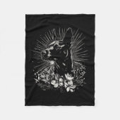 Tattoo Style Lover Belgian Malinois Retro Dog _1 Fleece Deken (Voorkant)