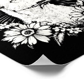 Tattoo Style Lover Canaan Retro Dog Poster (Hoek)