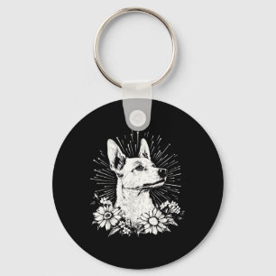 Tattoo Style Lover Canaan Retro Dog Sleutelhanger