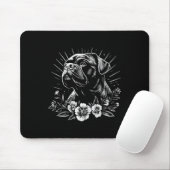 Tattoo Style Lover Mastiff Retro Dog Muismat (Met muis)