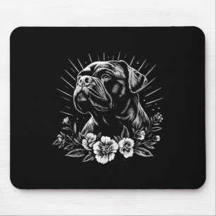 Tattoo Style Lover Mastiff Retro Dog Muismat