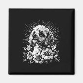 Tattoo Style Lover Poedel Retro Hond Magneet (Voorkant)